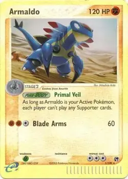 Armaldo - 1/100 - Pokemon Ex Sandstorm Reverse Holo Rare MP - Image 1
