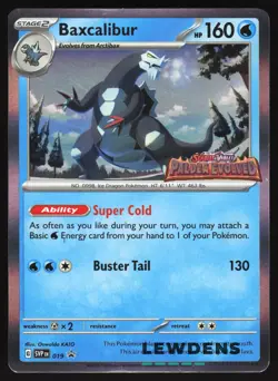 Baxcalibur - SVP 019 - Paldea Evolved - SV Black Star Promo - Pokemon Card - LP - Image 1
