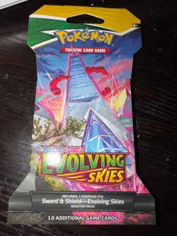 Pokemon TCG Sword & Shield Evolving Skies Sleeved Booster Pack - Image 1