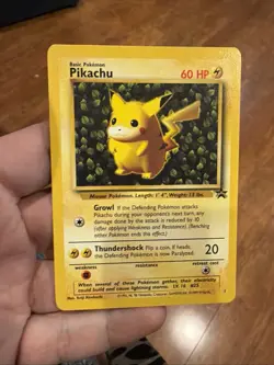 Pokemon Vintage Ivy Pikachu #1 WotC Black Star League Promo 1999 - Image 1