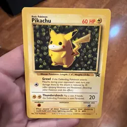 Pokemon Vintage Ivy Pikachu #1 WotC Black Star League Promo 1999 - Image 2