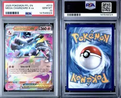 Pokemon Mega Charizard X ex 013/094 Phantasmal Flames Double Rare Holo PSA 10 - Image 3