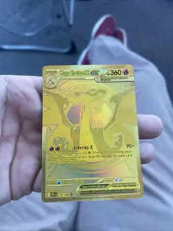 Gold Mega Charizard X EX 130/094 - English - Pokemon Phantasmal Flames - MINT - Image 1
