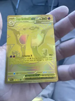 Gold Mega Charizard X EX 130/094 - English - Pokemon Phantasmal Flames - MINT - Image 5