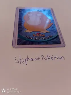 Pokemon Psyduck #54 Holo foil Topps Tv Animation Edition BLUE Logo Mint - Image 3