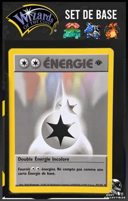 Double energie incolore 96/102 Edition 1 Ed 1 Set De Base Wizards Carte Pokemon - Image 1