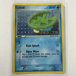 Pokemon TCG Lotad Stamped EX Deoxys Holo 63/107 - Image 1
