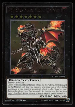 Red-Eyes Flare Metal Dragon CORE-EN054 Ultimate Rare 1st Edition Yu-Gi-Oh - Image 1
