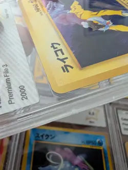 Pokemon 2000 Raikou Japanese Neo Revelation Promo 🔥 Premium File 3 NM Japan - Image 3