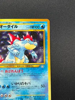 [NM] Feraligatr Pokemon Card Japanese No.160 Neo Premium File Vintage Holo 3D1 - Image 5