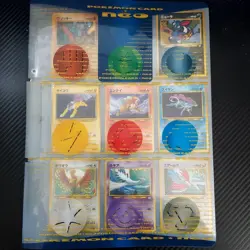 Pokemon Card Premium File Neo 3 Promo Japanese 9 card complete set - Image 1