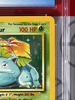 CGC 8 Pokemon TCG Venusaur Base Set Unlimited Holo (1999) 15 GRADED PSA 1023 - Image 4