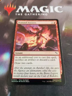 MTG. 2x Demand Answers. Foil. Murders at Karlov Manor. Pack Fresh - Image 1