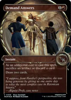 Demand Answers FOIL BORDERLESS Murders at Karlov Manor Magic MTG NM - Image 1
