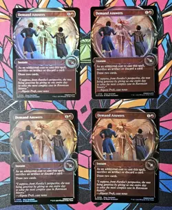 4x Demand Answers x4 NM Foil Showcase MTG Murders at Karlov Manor Unplayed Magic - Image 1