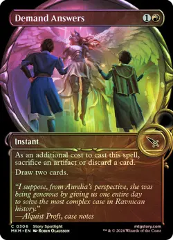 MTG Demand Answers x4 Showcase Foil Playset Murders at Karlov Manor NM - Image 1