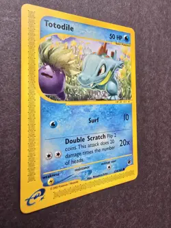 Pokemon Totodile Expedition Base Set Card 134/165 Common NM - Image 2