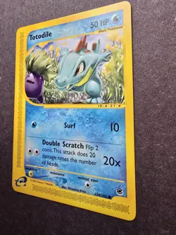 Pokemon Totodile Expedition Base Set Card 134/165 Common NM - Image 3