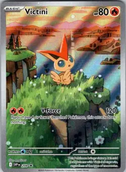 SV: Scarlet & Violet Promo Cards #208 Victini Illustration Rare - Image 1