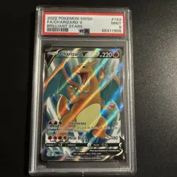 Pokemon Card - Charizard V Full Art 153/172 Swsh09 Brilliant Stars Holo - PSA 9 - Image 1