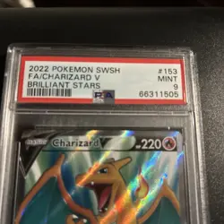 Pokemon Card - Charizard V Full Art 153/172 Swsh09 Brilliant Stars Holo - PSA 9 - Image 3