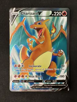 Charizard V (Full Art) 153/172 Swsh09: Brilliant Stars Holo Pokemon - Image 1