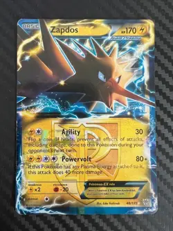 Pokemon TCG Team Plasma Zapdos EX Plasma Storm 48/135 Holo Ultra Rare DMG - Image 1