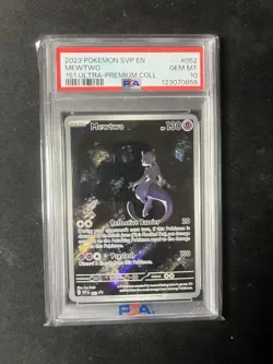 2023 POKEMON SVP EN-SV PROMO 151 ULTRA-PREMIUM COLLECTION #052 MEWTWO PSA 10 - Image 1