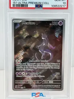 2023 POKEMON SVP EN-SV PROMO 151 ULTRA-PREMIUM COLLECTION #052 MEWTWO PSA 10 - Image 2