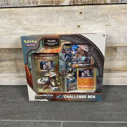 POKEMON TRADING CARD GAME SUN & MOON/BURNING SHADOWS LYCANROC GX CHALLENGE BOX - Image 1