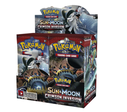 Pokemon TCG - Sun and Moon Crimson Invasion Booster Box Card Game Sealed - Image 1