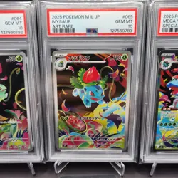 PSA 10 Bulbasaur Ivysaur Venusaur AR SAR Set 087/063 Mega Brave Pokemon Japanese - Image 3