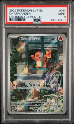 2023 POKEMON SVP EN-SV BLACK STAR PROMO #044 CHARMANDER PSA 9 - Image 1