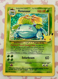 Pokemon Card TCG Venusaur 15/102 Celebrations: Classic Collection Holo - Image 1