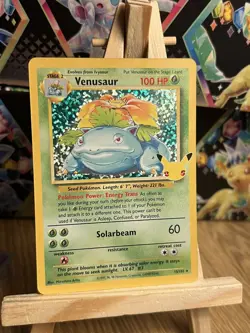 Pokemon Card TCG Venusaur 15/102 Celebrations: Classic Collection Holo - Image 1