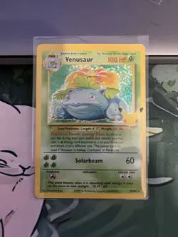 Pokemon TCG Venusaur Holo Card Celebrations 15/102 25th Anniversary Edition - Image 1