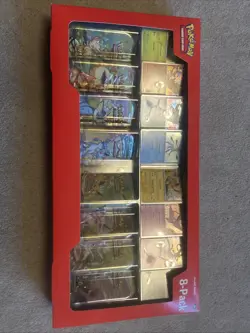 Pokemon TCG: Scarlet & Violet Prismatic Evolutions 8 Pack Mini Tin Set (Costco) - Image 1