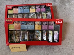 Pokemon TCG: Scarlet & Violet Prismatic Evolutions 8 Pack Mini Tin Set (Costco) - Image 1