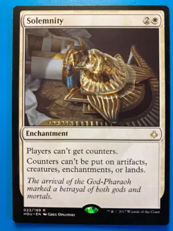 MTG 1x Solemnity # 22 Hour of Devastation Modern Magic the Gathering Card x1 NM - Image 1