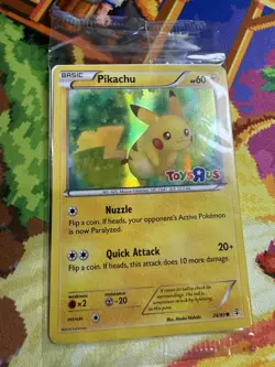 2016 Pokemon Pikachu TCG Stamped Holo Promo Card 26/83 Toys R US Sealed NM - Image 4