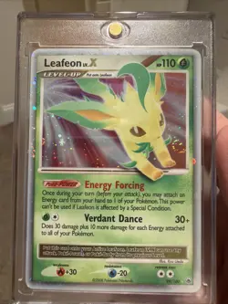 Pokemon TCG Leafeon LV.X Holo Rare Card Majestic Dawn 99/100 - Image 1