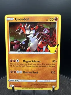 Groudon Celebrations 017/025 Rare Holo 2021 Pokemon Card TCG CCG - Image 2