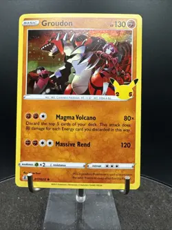Groudon Celebrations 017/025 Rare Holo 2021 Pokemon Card TCG CCG - Image 5
