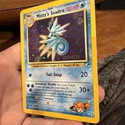 Misty’s Seadra 9/132 Holo Prerelease Gym Heroes NM-Mint 1999 Pokemon Card - Image 4