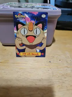 Meowth TV11 #52 Non Holo 1999 Pokemon Topps TV Animation Edition Puzzle Card LP - Image 1