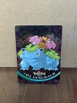 1999 Topps Pokemon TV Venusaur Rainbow Foil Card #3 - Image 1
