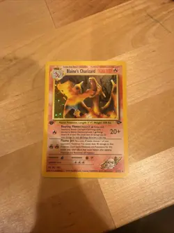 Blaine's Charizard 2/132 Gym Challenge Holo First Edition Pokemon Card - Image 1