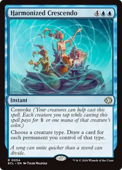 HARMONIZED CRESCENDO x1 mtg NM-M Lorwyn Eclipsed 1 Rare - Image 1