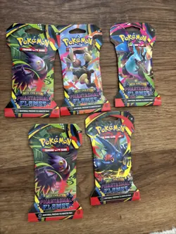 POKEMON TCG: Phantasmal Flames (ME02) Sleeved Booster Pack! LOT OF 5! FAST SHIP - Image 2