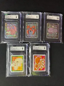 Pokemon Graded Card Lot (5) CGC 1998 Merlin Series 1 Foil Slowpoke Weezing 🔥 - Image 2